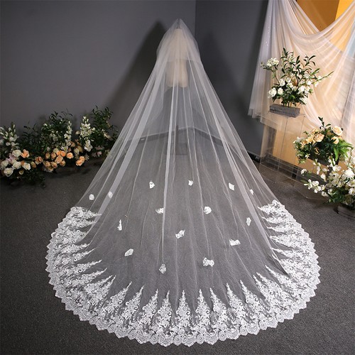Cathedral lace wedding - wedding, veil