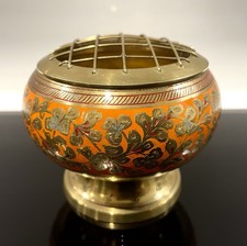 Vintage Asian Etched Brass &