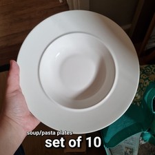 Alessi 1993 Set of 10 Ettore Sottsass Soup Bowl Plates 23cm La Bella Tavola