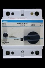 HAGER 80 AMP 30mA DOUBLE POLE