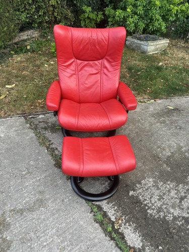 Stressless recliner and stool - recliner,
