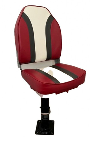 Red folding boat seat - red,
