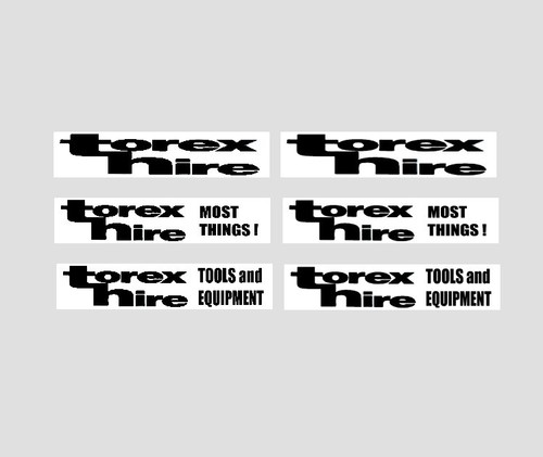 Torex hire set - set, advert