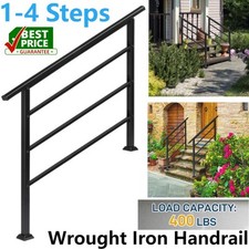 Wrought iron handrail fit 4 - iron,