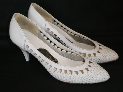Vintage white leather - , st