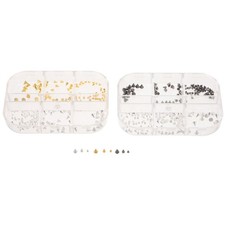  2 Boxes Rivet Nail Art Accessories Charms Decorative Spike Nails