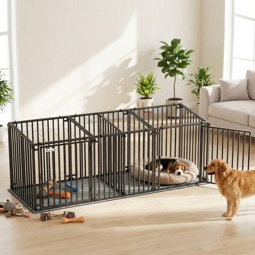 Heavy duty dog crate - 83"l,