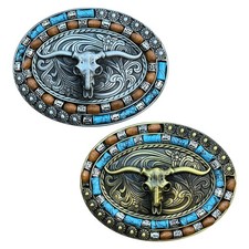 Western Belt Buckle Cowboy