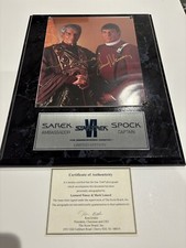 Leonard Nimoy Mark Lenard Ltd Edition Photo Autograph SIGNED Star Trek Spock COA