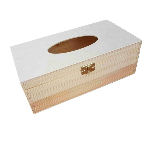 Wooden tissue box - box, lockable