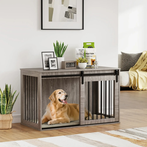 Dog crate side table - dog,