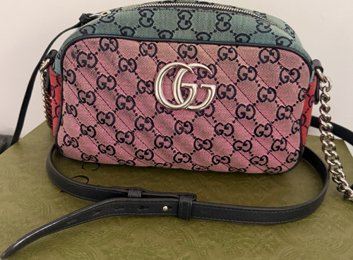Gucci marmont small quilted - gg,