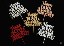 Happy Anniversary cake topper