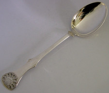 QUALITY NORWEGIAN SOLID SILVER SERVING SPOON c1920 NORWAY 38g ANTIQUE