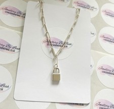 Paperchain Padlock Necklace