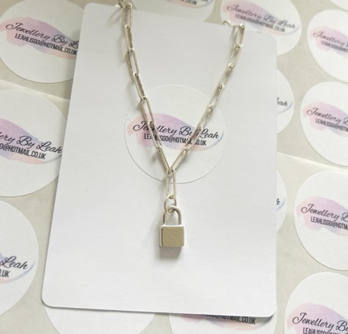 Paperchain padlock necklace - padlock,