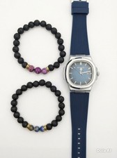 Mens Blue Watch- 2pc Stone