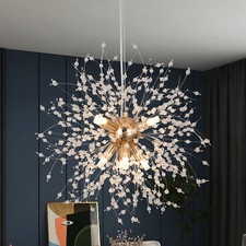 Modern Sputnik Chandelier Fireworks Pendant Light Crystal Ceiling Light G9 Bulb