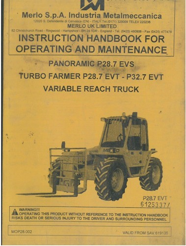 Merlo telescopic handler - merlo,