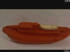  Model Toy  Sailing Boat ..Old Vintage Tug Boat ..marx 1950s