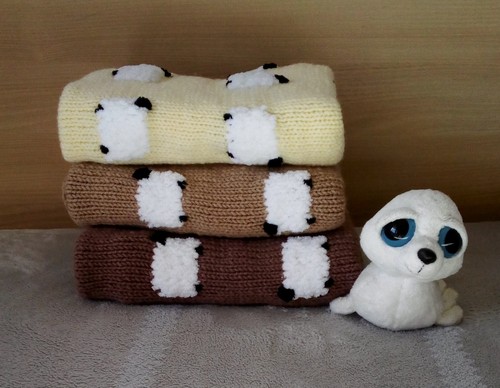 Hand knitted wool - hand-knitted, blanket
