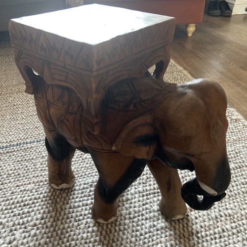 Elephant plant stand stool - plant,