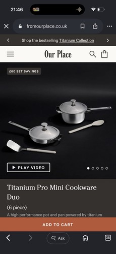 Titanium pro mini - mini, cookware