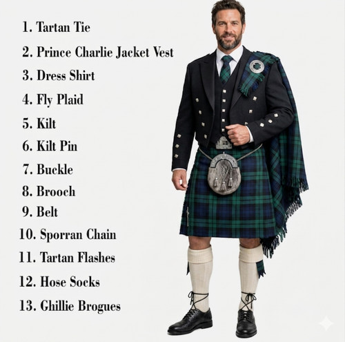 Men full highland dress - men’s,