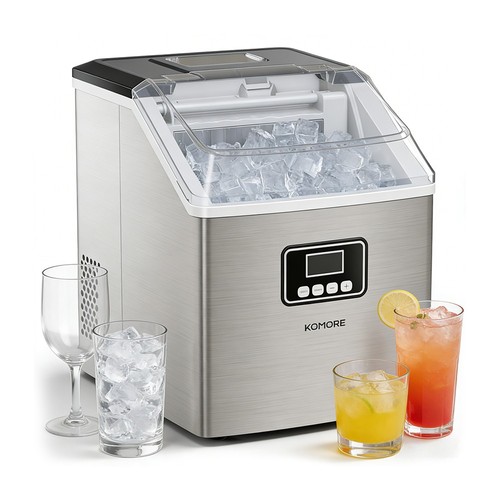 Stainless steel ice - steel, maker