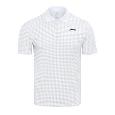 Slazenger Mens Check Golf Polo