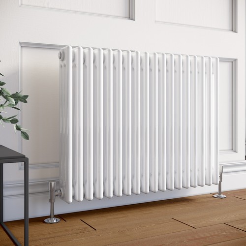 White traditional radiator - white,