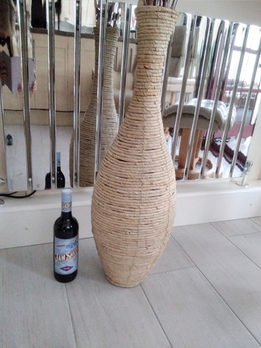 Tall modern floor vase
