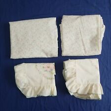 Ditsy Sheets & Frilled Pillowcases English Cottage Core Sheet Set Ditsy Print 