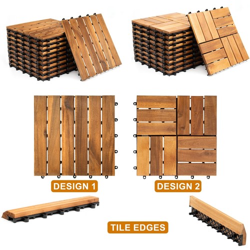 Interlocking wooden decking - interlocking,