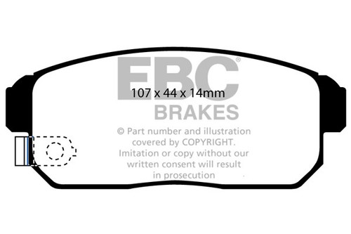 Ebc greenstuff rear brake - greenstuff,