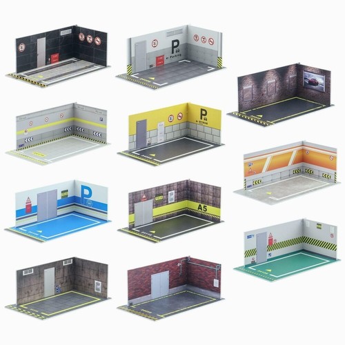 Car model diorama parking - 1/24,