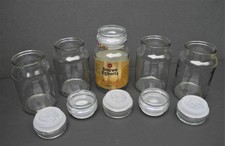Douwe Egberts Glass Coffee Jars Sweets Arts & Crafts Glass Air Tight Lids 190g