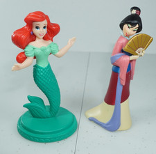 Disney Mulan & The Little Mermaid Ariel Figures 3.75 inches