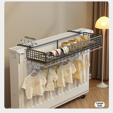Radiator Mounted Heated Towel Rack with Shoe Shelf Multi Functional Design