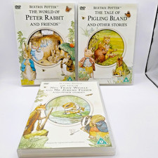 Beatrix Potter Animated Stories 3 DVD 9 Story Set Inc Peter Rabbit Child Gift