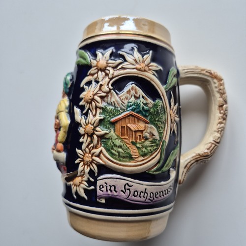 Ceramic beer stein tankard - beer,