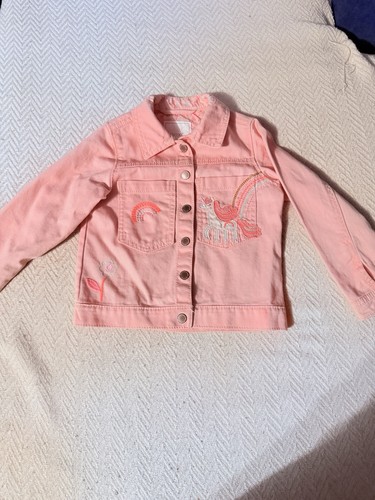 Next girls pink denim - denim, jacket