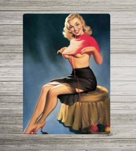 Vintage hot pin - up, girl
