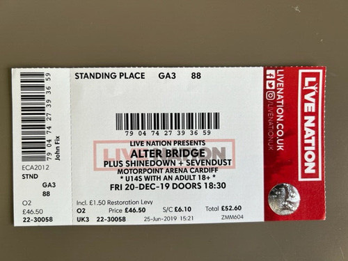 Alter bridge cardiff - alter,