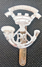 "REMEMBER ME"- THE SOMERSET LIGHT INFANTRY  BI-METAL CAP BADGE WITH SLIDER.