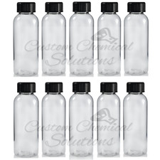 100ml HOLIDAY TRAVEL BOTTLES 10 x 100ML Clear Plastic Bottles Airport Approved