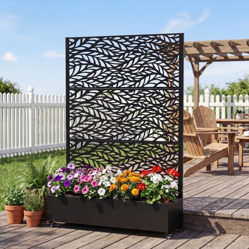 Raised garden bed with - raised, wheels