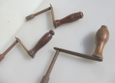 Antique wood handle winder - handle,