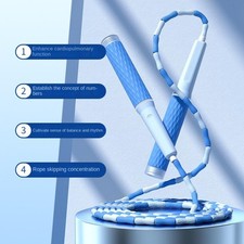 Soft Beaded Jump Rope Multifunction Segmented Skipping Rope for Fitness Exercise