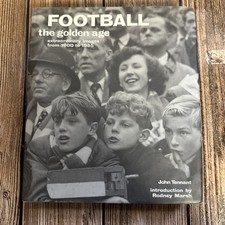 Football The Golden Age by John Tennant Hardcover Coffee Table Book History S/f5